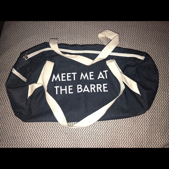 PRIVATE PARTY Handbags - Meet Me At The Barre Denim Duffel Bag